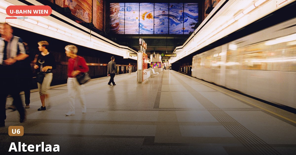 U-Bahn-Station Alterlaa in Wien — Linie U6