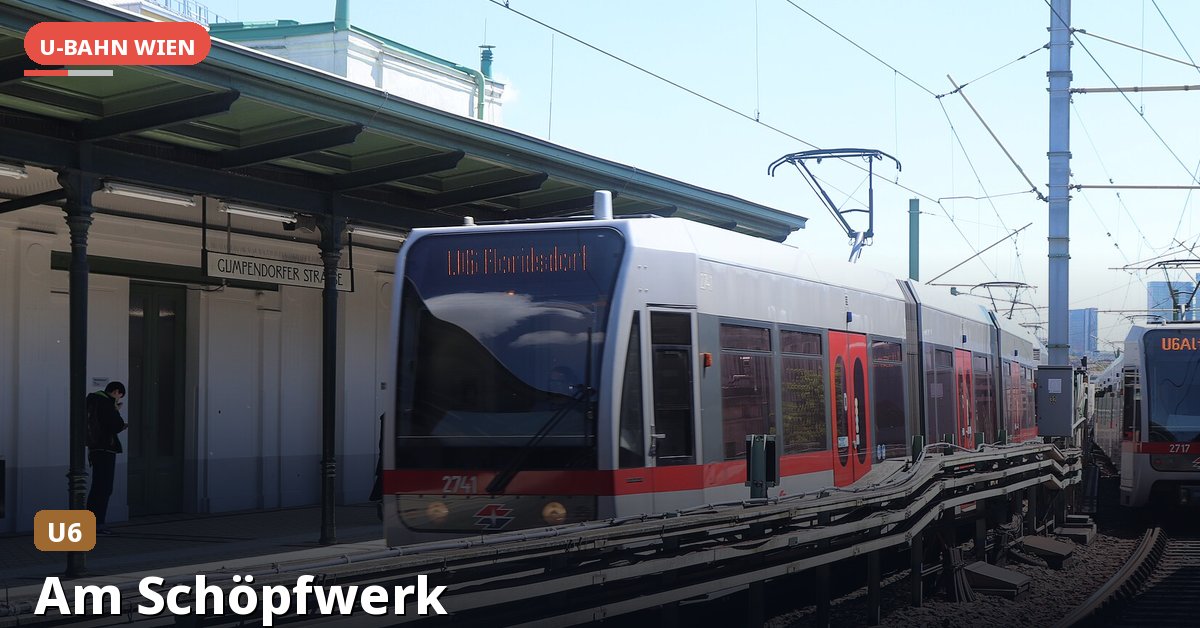 U-Bahn-Station Am Schöpfwerk in Wien — Linie U6