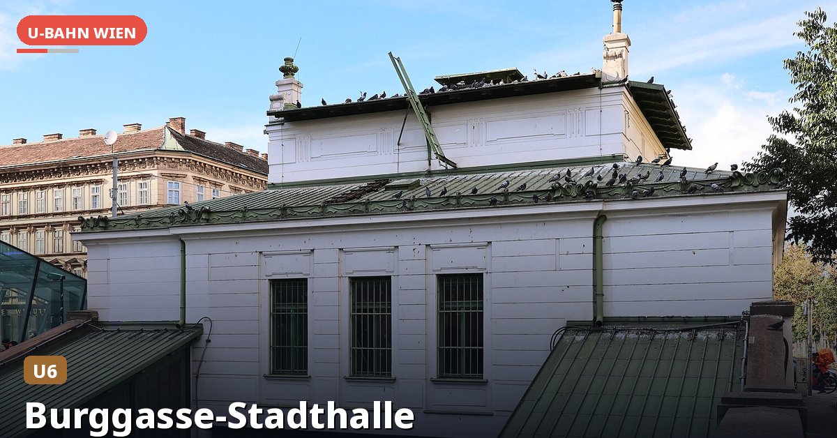 U-Bahn-Station Burggasse-Stadthalle in Wien — Linie U6