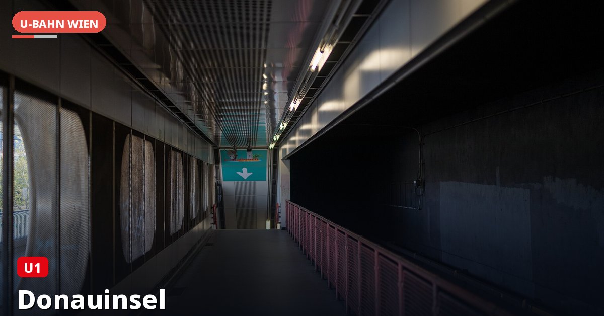 Donauinsel station on the Vienna U-Bahn — U1 line