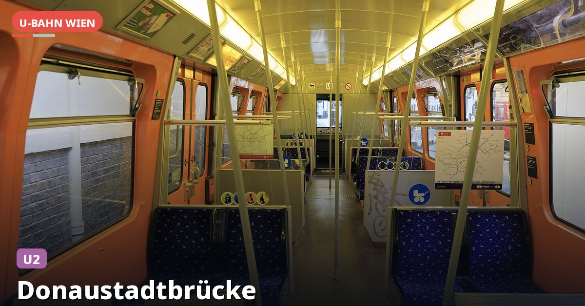 U-Bahn-Station Donaustadtbrücke in Wien — Linie U2
