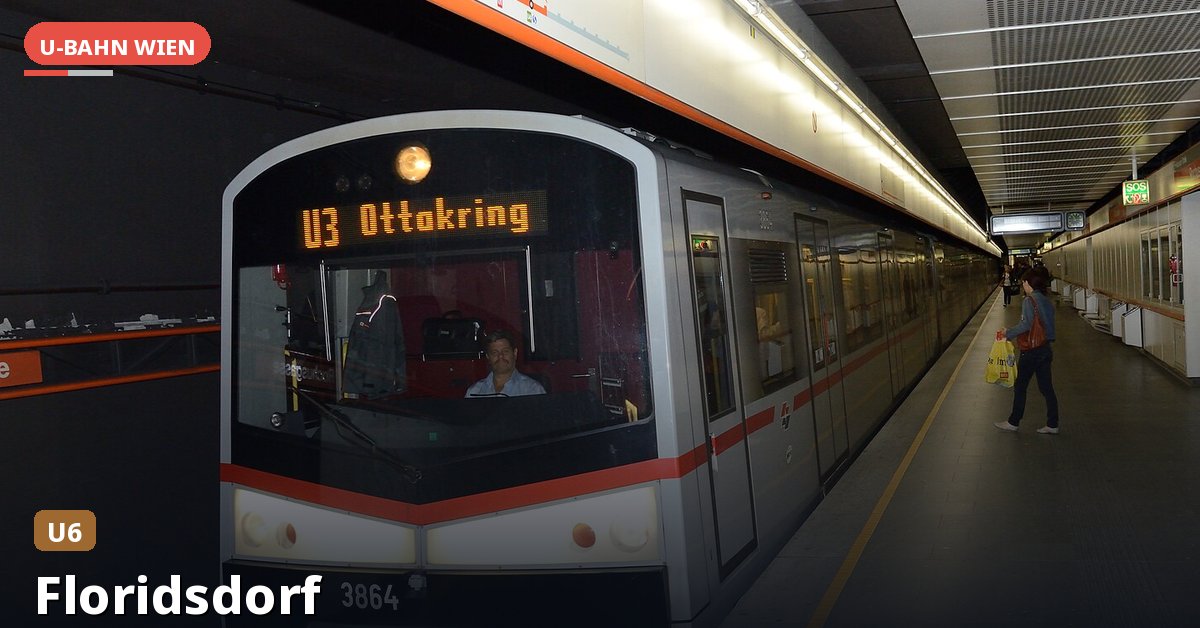 U-Bahn-Station Floridsdorf in Wien — Linie U6