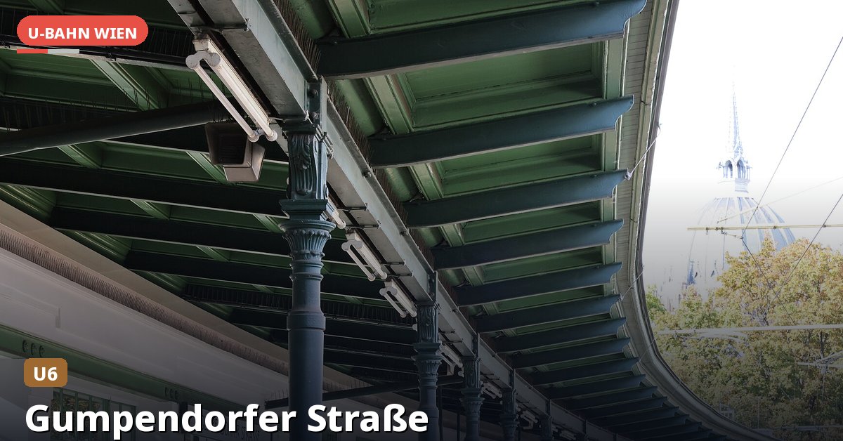 U-Bahn-Station Gumpendorfer Straße in Wien — Linie U6