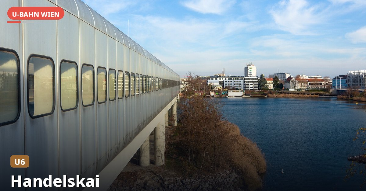 U-Bahn-Station Handelskai in Wien — Linie U6