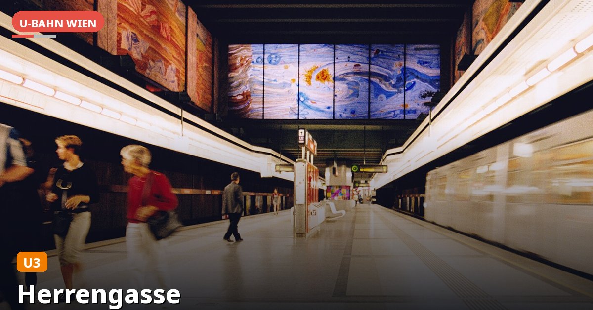 U-Bahn-Station Herrengasse in Wien — Linie U3
