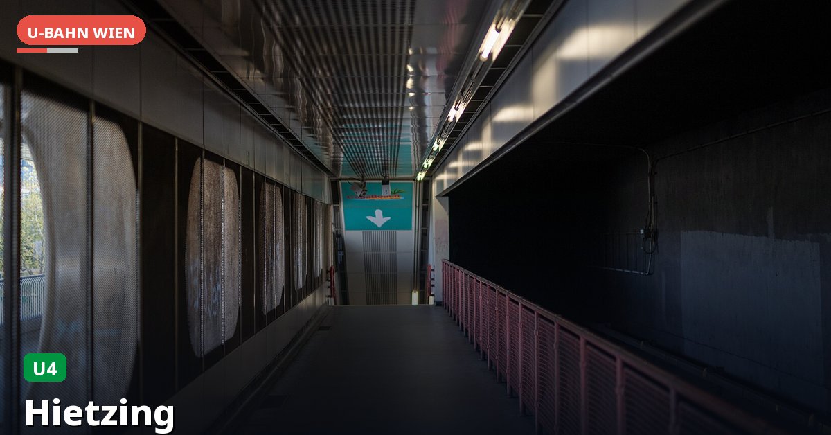 U-Bahn-Station Hietzing in Wien — Linie U4