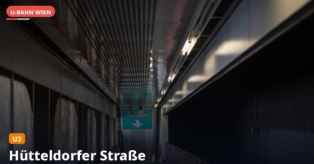U-Bahn-Station Hütteldorfer Straße in Wien — Linie U3