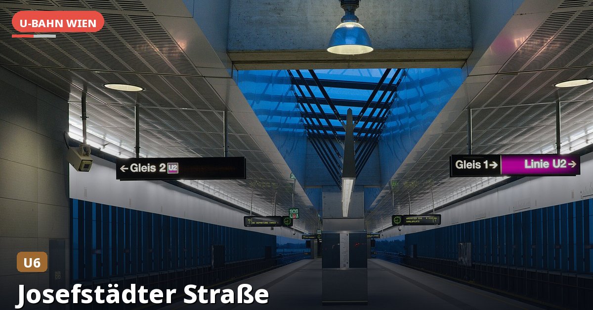 U-Bahn-Station Josefstädter Straße in Wien — Linie U6