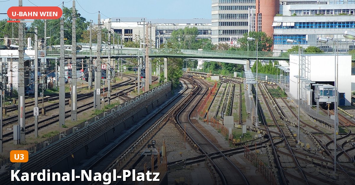U-Bahn-Station Kardinal-Nagl-Platz in Wien — Linie U3