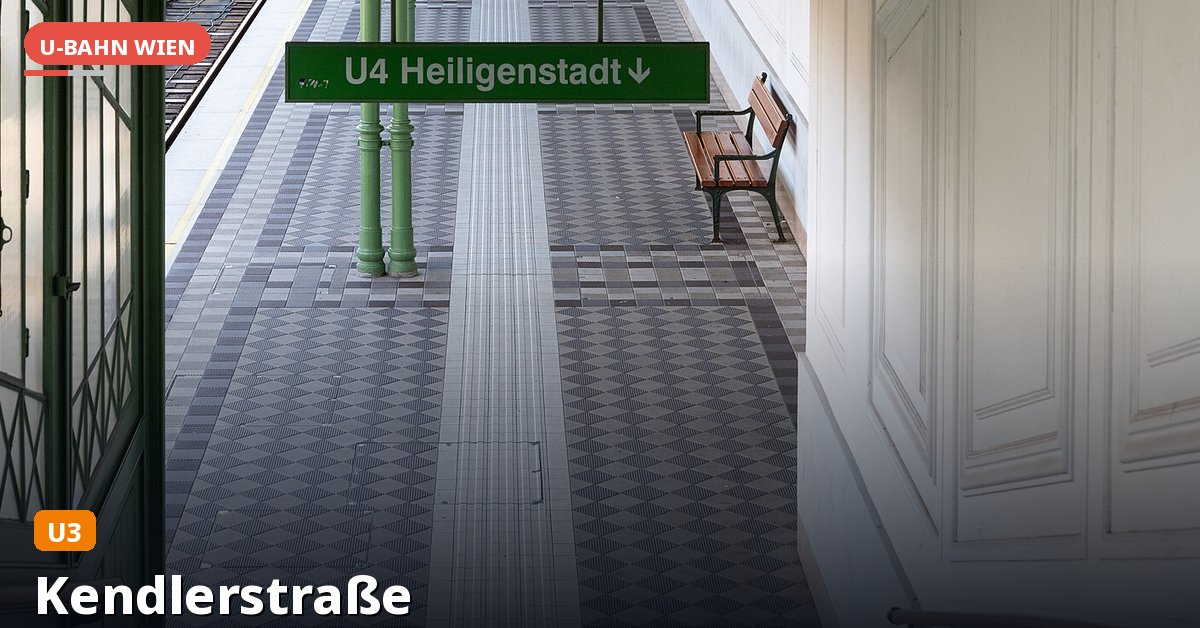 U-Bahn-Station Kendlerstraße in Wien — Linie U3