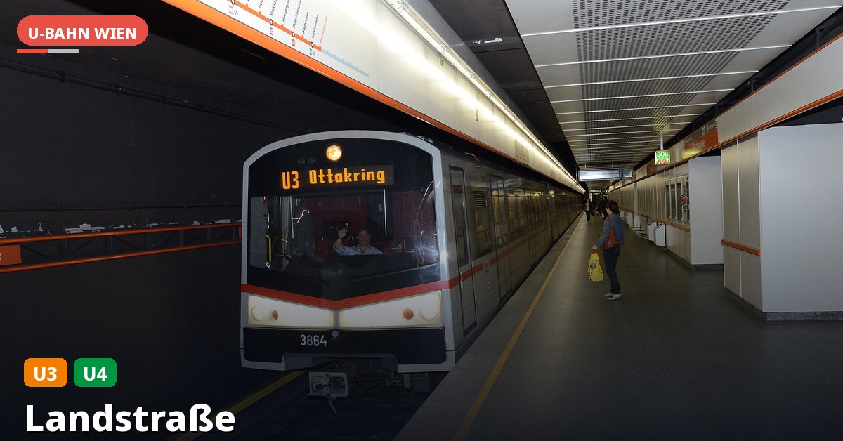 U-Bahn-Station Landstraße in Wien — Linie U3