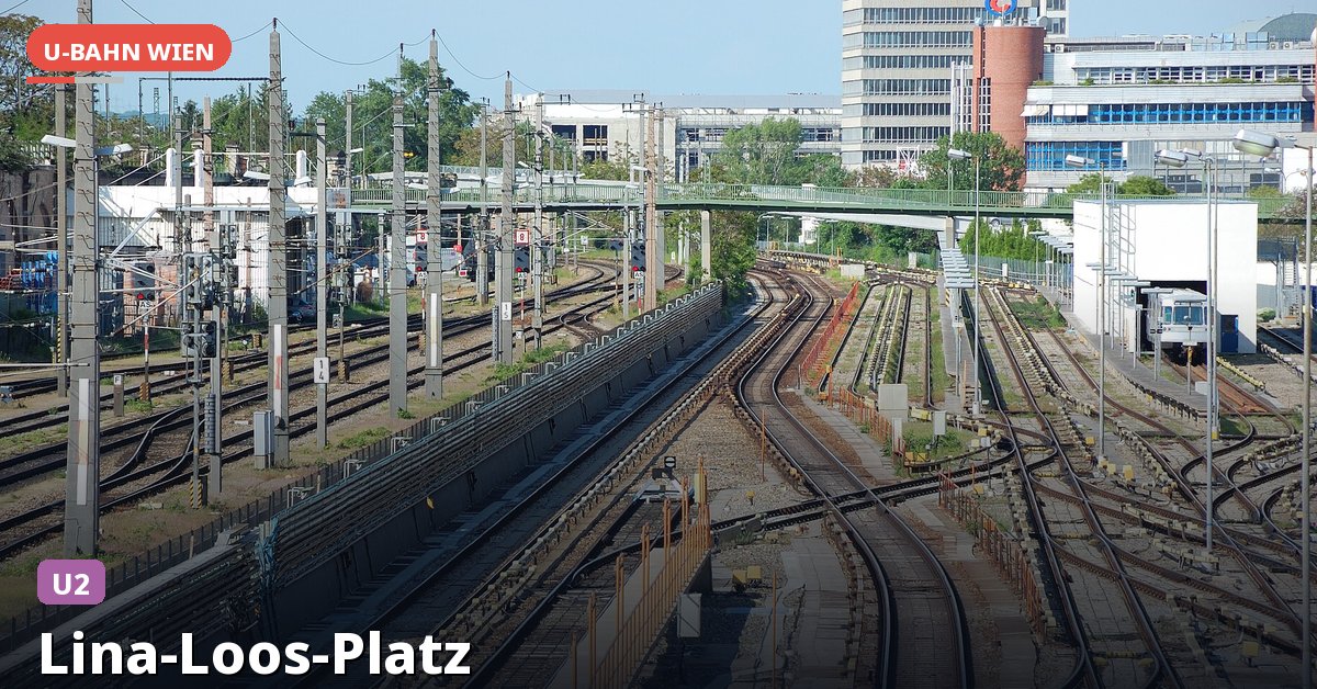 U-Bahn-Station Lina-Loos-Platz in Wien — Linie U2