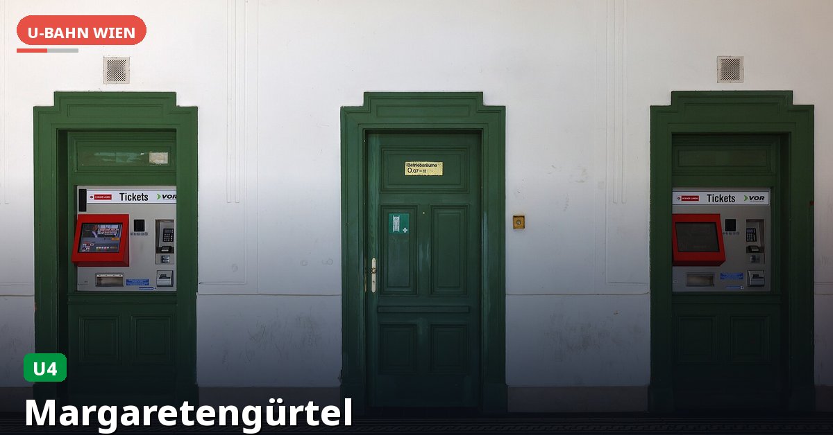 U-Bahn-Station Margaretengürtel in Wien — Linie U4
