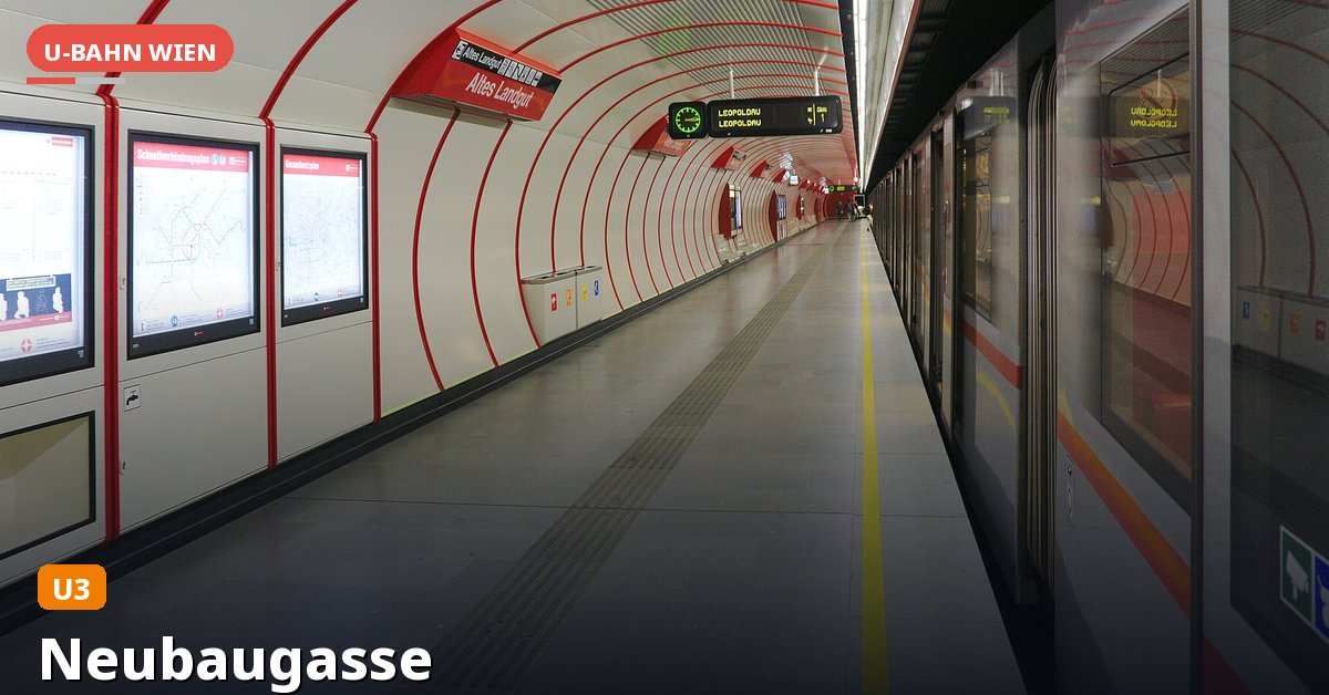 U-Bahn-Station Neubaugasse in Wien — Linie U3