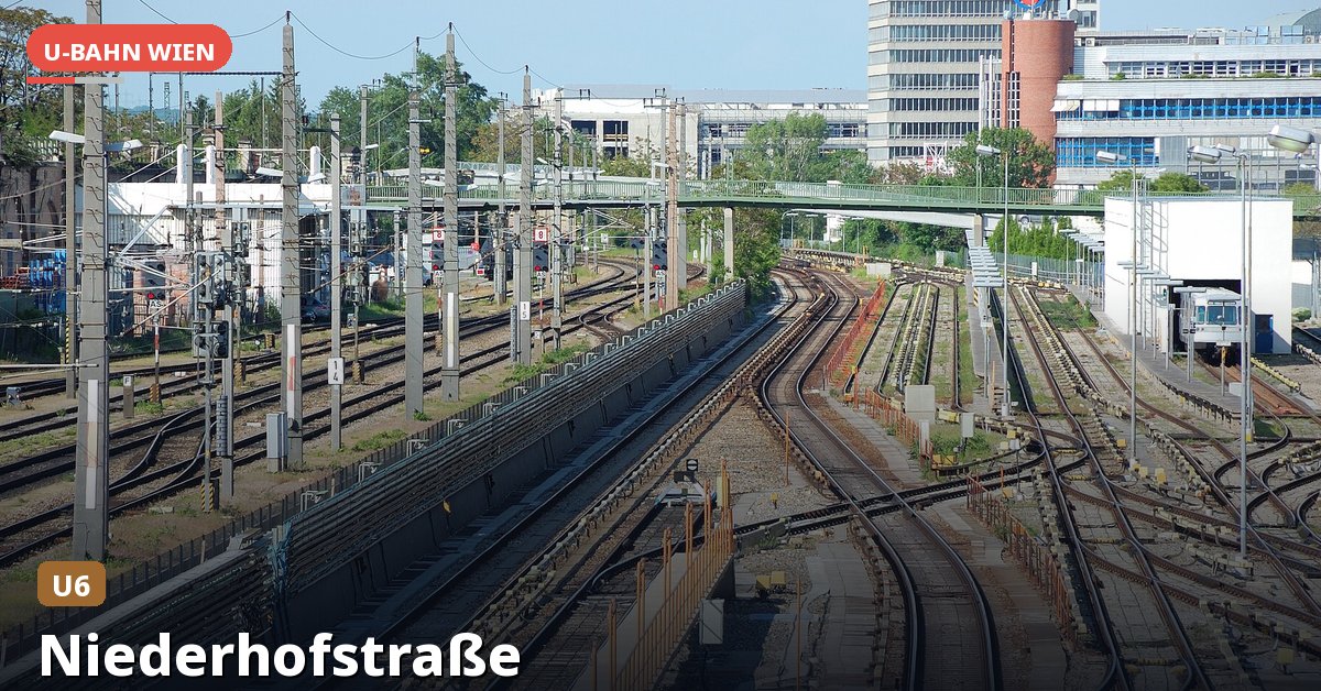 U-Bahn-Station Niederhofstraße in Wien — Linie U6