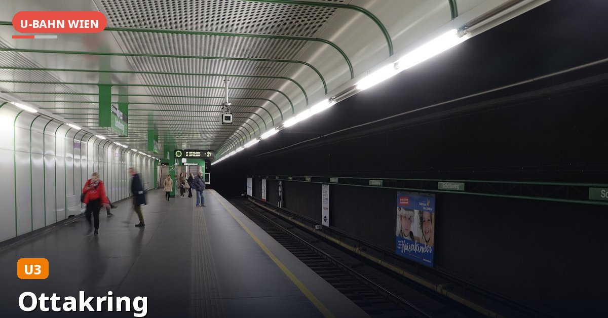 U-Bahn-Station Ottakring in Wien — Linie U3