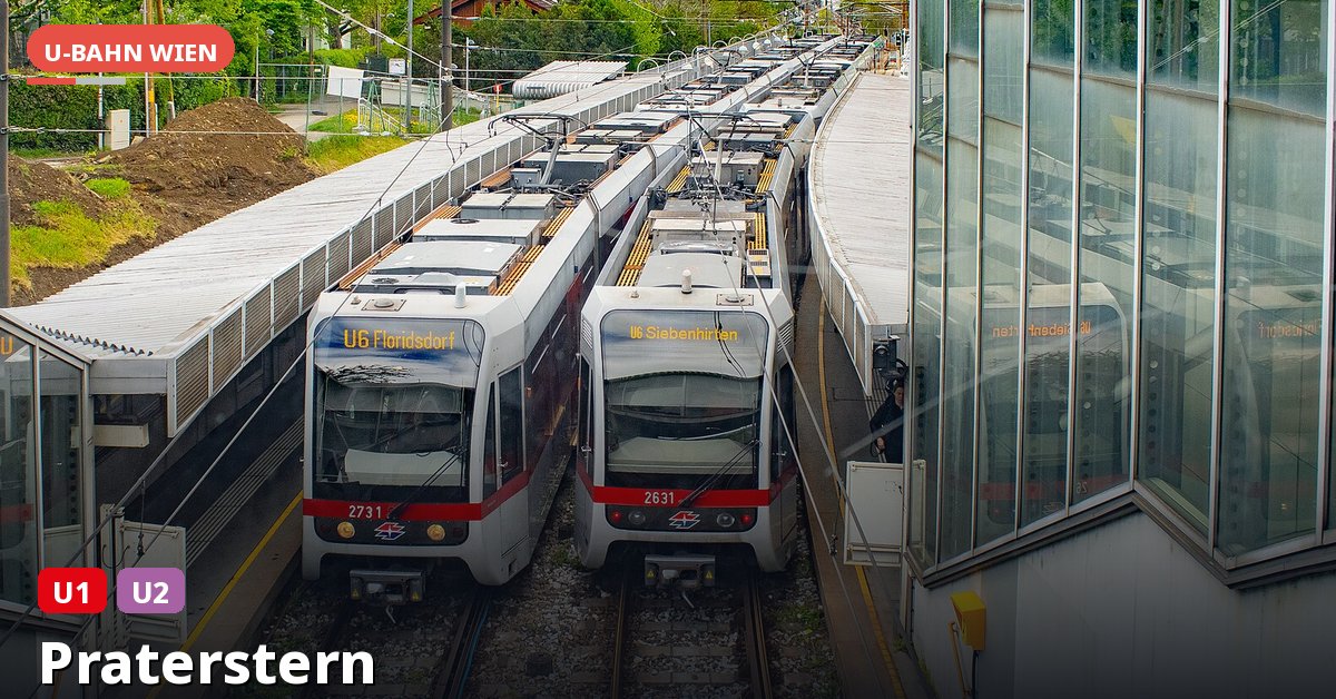 U-Bahn-Station Praterstern in Wien — Linie U1