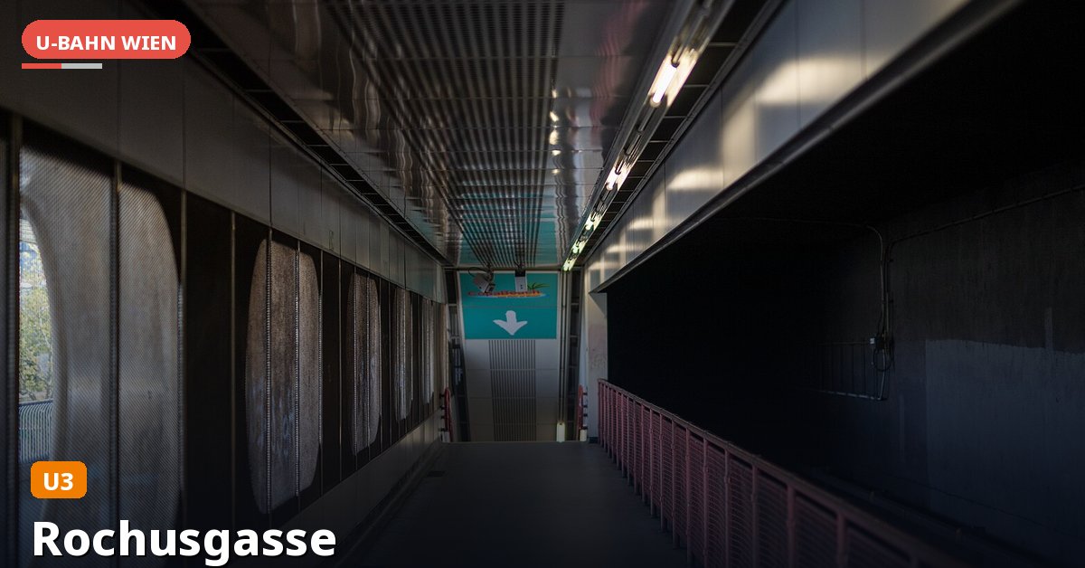 U-Bahn-Station Rochusgasse in Wien — Linie U3