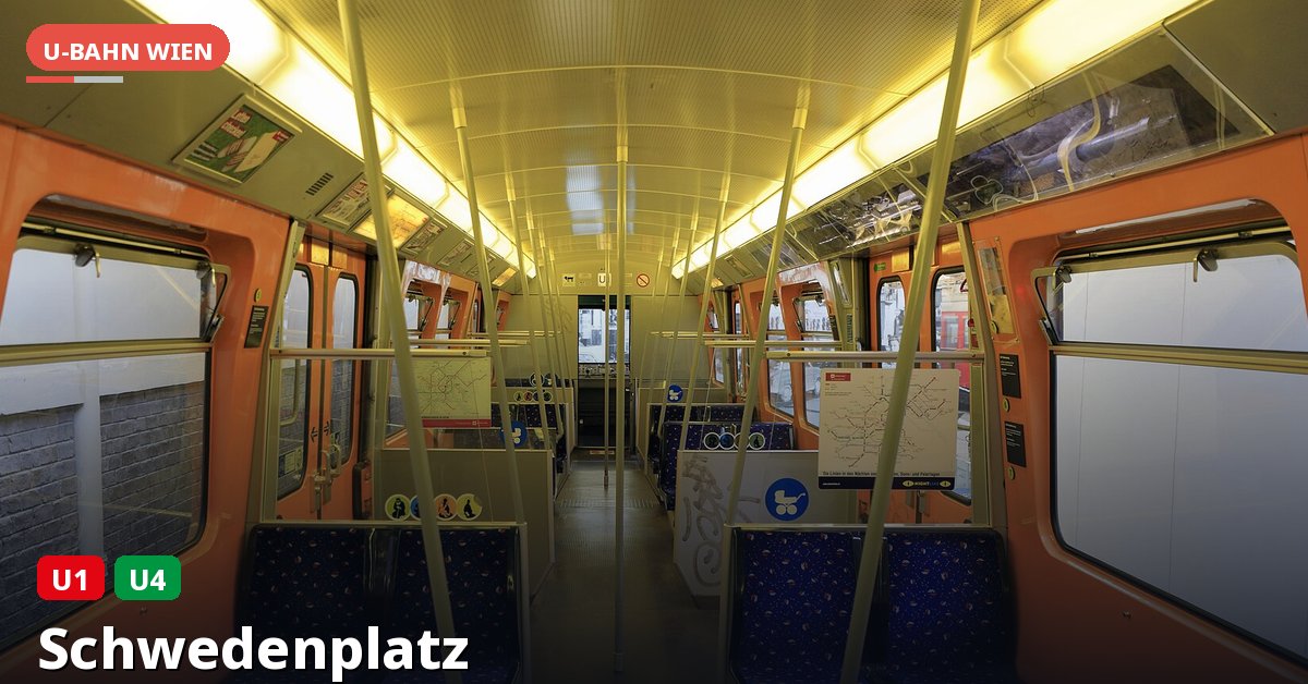 U-Bahn-Station Schwedenplatz in Wien — Linie U1