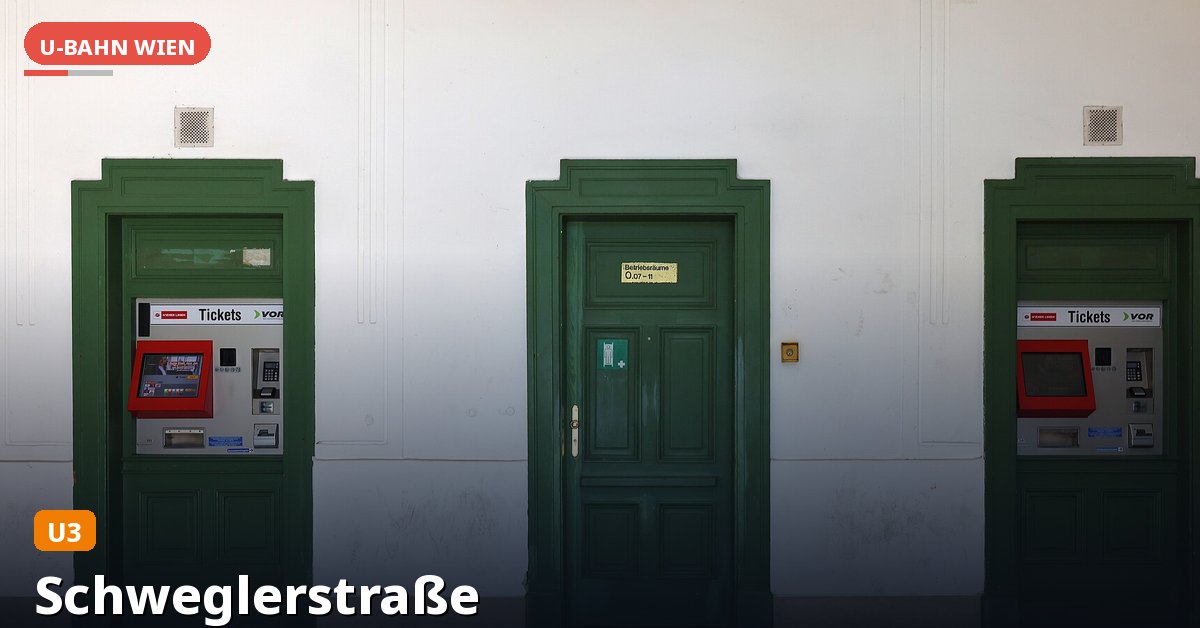 U-Bahn-Station Schweglerstraße in Wien — Linie U3