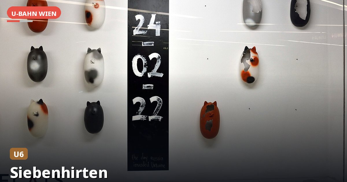 U-Bahn-Station Siebenhirten in Wien — Linie U6