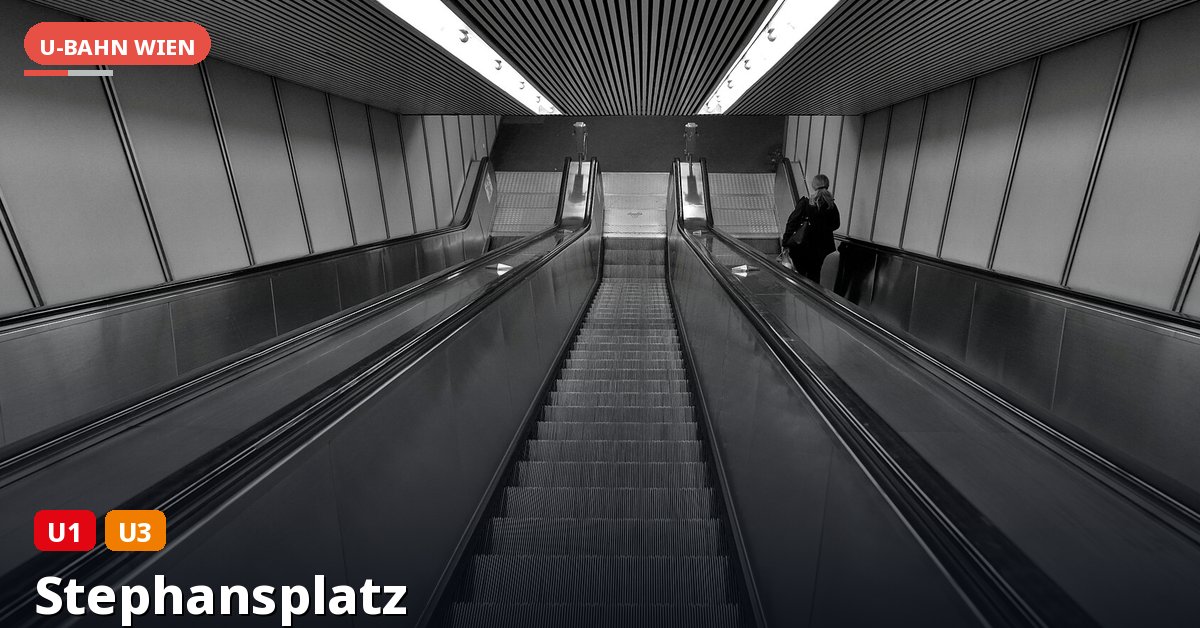 U-Bahn-Station Stephansplatz in Wien — Linie U1