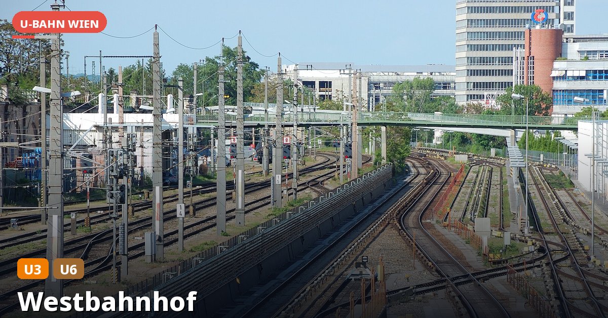 U-Bahn-Station Westbahnhof in Wien — Linie U3