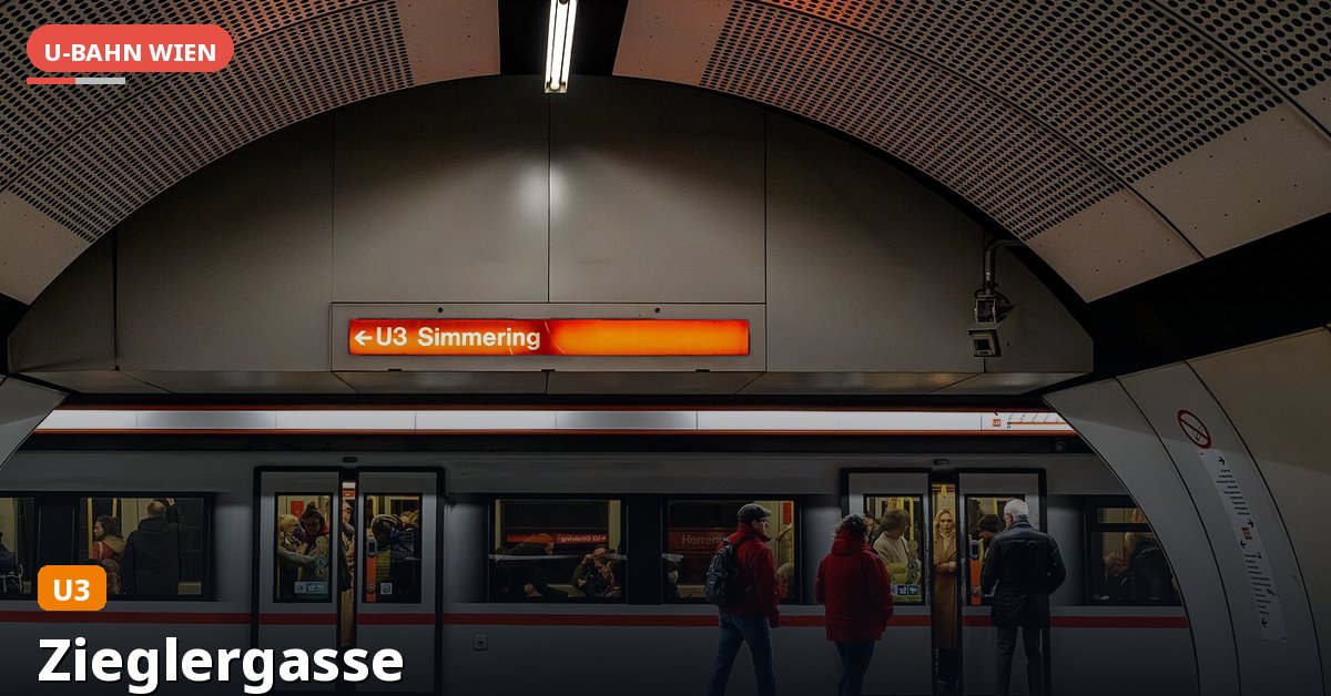 U-Bahn-Station Zieglergasse in Wien — Linie U3